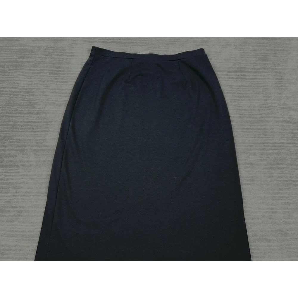 Emma James Liz Claiborne Skirt Womens XL Black Long Polyester‎ Blend Casual